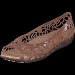 Crocs Isabella jelly peep toe sandal flat